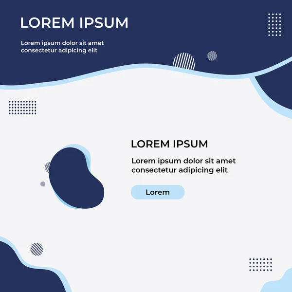 Sıvı şekilli ve Memphis tarzı minimalist soyut bir arka plan. Sosyal medya paylaşım şablonları, broşür, arkaplan, afiş, broşür vs. için uygundur