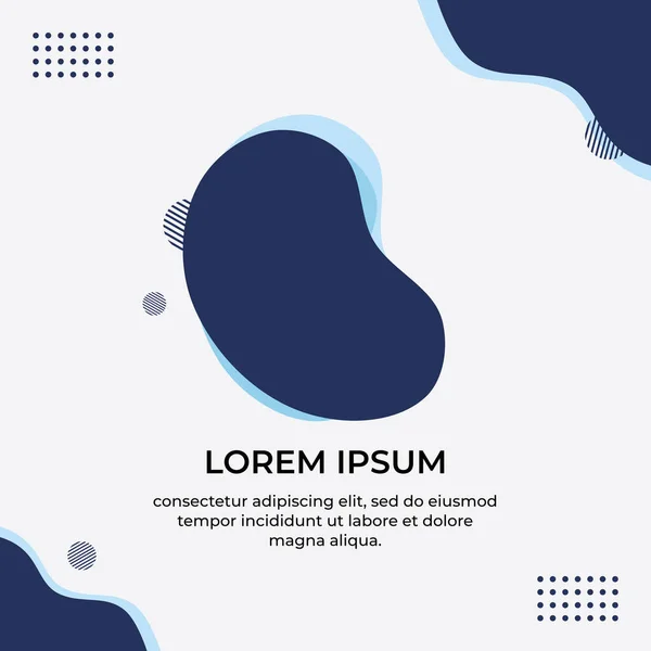 Sıvı şekilli ve Memphis tarzı minimalist soyut bir arka plan. Sosyal medya paylaşım şablonları, broşür, arkaplan, afiş, broşür vs. için uygundur