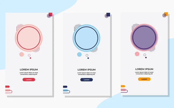 Memphis tarzında Minimalist Çember Arkaplanı. Sosyal medya hikayeleri için elverişli şablon, arkaplan, broşür, seminer afişi vs.