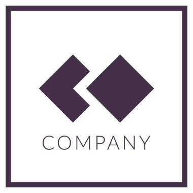 Düz dizaynlı logo şablonu. Logo, marka, ikon vs. için mükemmel. Vektör 10