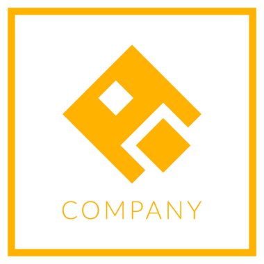 Düz dizaynlı logo şablonu. Logo, marka, ikon vs. için mükemmel. Vektör 10