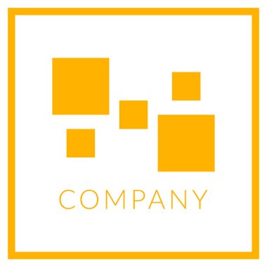 Düz dizaynlı logo şablonu. Logo, marka, ikon vs. için mükemmel. Vektör 10