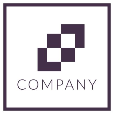 Düz dizaynlı logo şablonu. Logo, marka, ikon vs. için mükemmel. Vektör 10