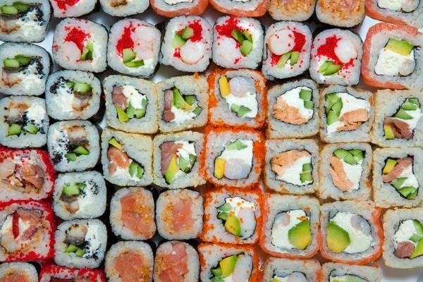 Sushi, rolls, for the restaurant menu — Stock Photo, Image