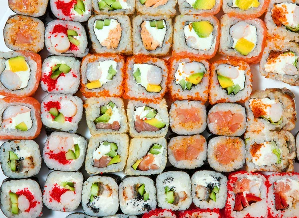 Sushi, rolls, for the restaurant menu — Stock Photo, Image