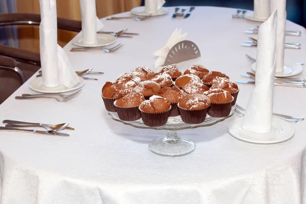 Śniadanie w formie bufetu, lunch, przerwy na kawę, przekąska — Zdjęcie stockowe