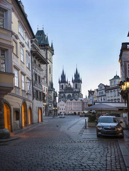 Prague Vue Sur Ville Excursions Voyage Paysage Urbain Ponts Rues — Photo