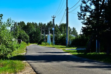 Yazın köyde bir sokak.