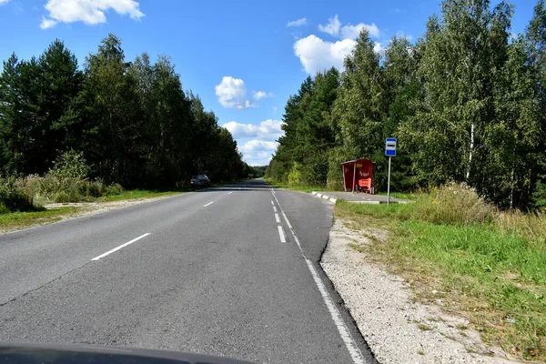 Fahrt Mit Dem Auto Auf Russischen Straßen — Stockfoto