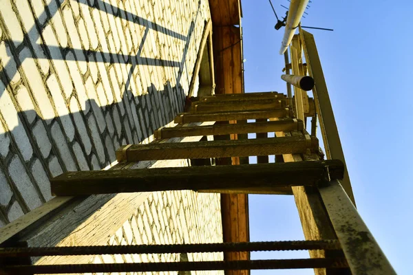 Old Wooden Stairs Attic Royalty Free Stock Photos