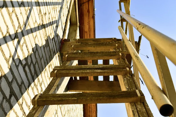 Old Wooden Stairs Attic Royalty Free Stock Images