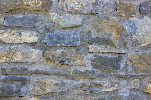Textura Uma Grande Parede Pedra Natural Castelo Velho Parede Pedra — Fotografia de Stock