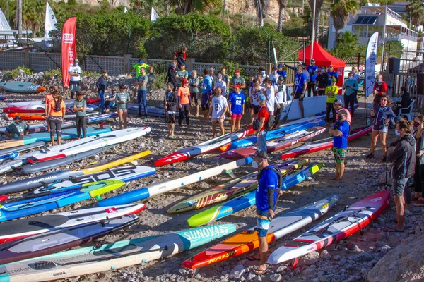 Oct 2020 Garraf España Stand Paddle Surf Competición Sup Muchas — Foto de Stock