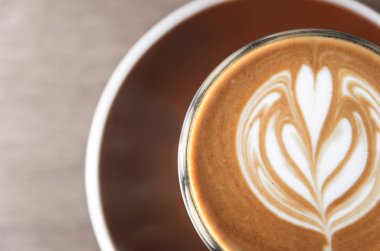 Kahve güzel Latte ile sanat