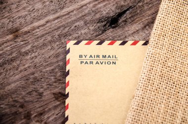  ahşap çok eski kağıt veya harf envolop 