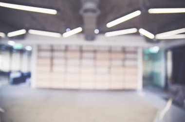 soyut deffocused bulanık arka plan, boş iş koridoru veya alışveriş merkezi. Modern laboratuvar kliniği ile tıp ve hastane koridoru deodaklanmış arka plan