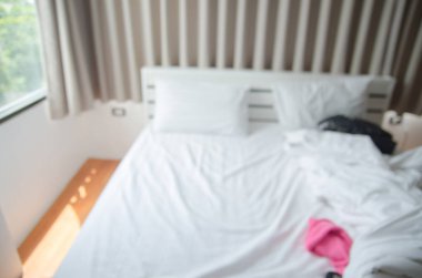 modern yatak odası iç arka plan bulanıklık bulanıklık