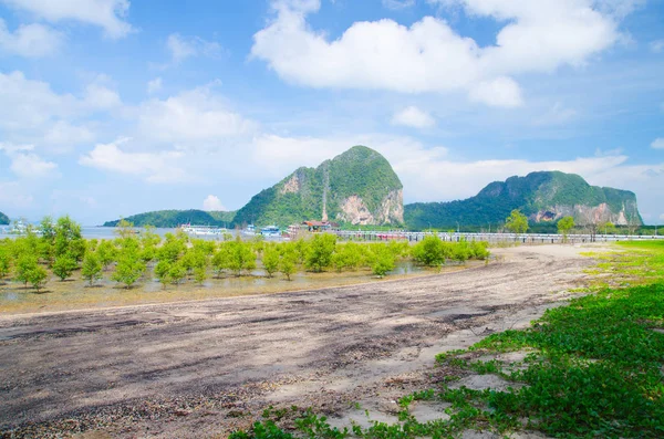 Thailandia Foto Paesaggio Dell Isola Sulla Provincia Trang Con Cielo — Foto Stock