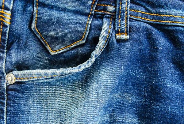 Texture Jean Bleu Denim Avec Espace Fond — Photo