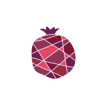 Geometri narı. Grafik tasarımı için izole edilmiş siluet