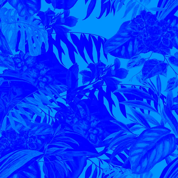 하와이에서는 지방에 자생하는 식물의 바닷말 형태이다 이색적 히비스커스와 손으로 — 스톡 사진