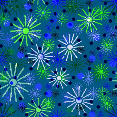 Parlak yıldızlı, soyut, kusursuz bir tatil düzeni. Her türlü tasarım için yaratıcı festival baskısı.