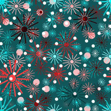 Parlak yıldızlı, soyut, kusursuz bir tatil düzeni. Her türlü tasarım için yaratıcı festival baskısı.