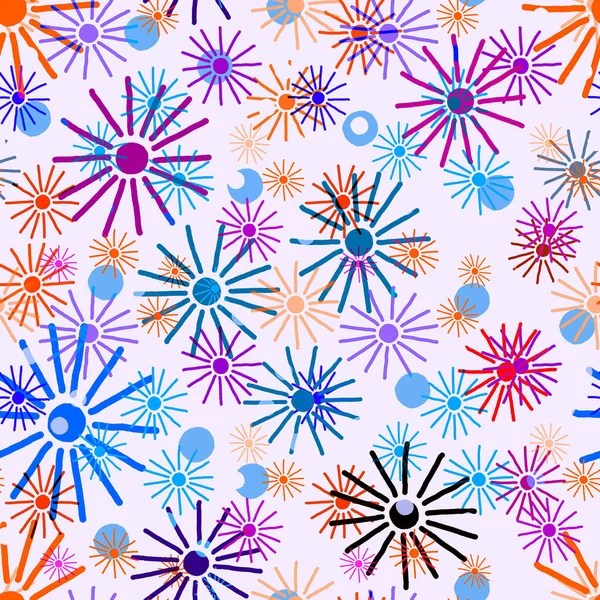 Abstract Selebrate Seamless Pattern Bright Stars Festive Creative Print Any — Stock Photo, Image