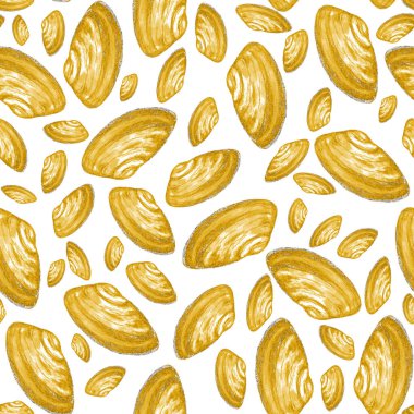 Deniz kabukları ile soyut suluboya desenleri. Güzel bir doğa geçmişi var. Herhangi bir tasarım için.