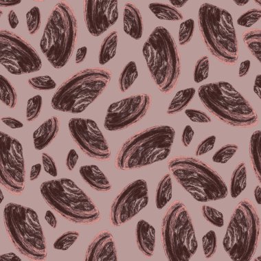 Deniz kabukları ile soyut suluboya desenleri. Güzel bir doğa geçmişi var. Herhangi bir tasarım için.