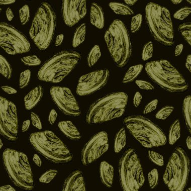 Deniz kabukları ile soyut suluboya desenleri. Güzel bir doğa geçmişi var. Herhangi bir tasarım için.