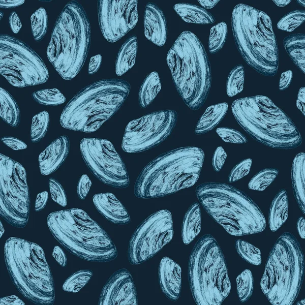 Abstract watercolor seamless pattern with seashells. Beautiful nature background. For any kind of a design. — Stock Image Abstract Watercolor Seamless Pattern Seashells Beautiful Nature Background Any Kind Stock Picture