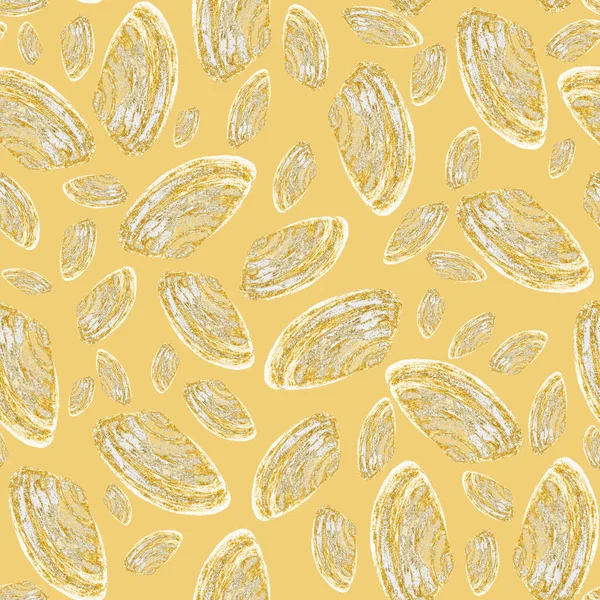 Abstract watercolor seamless pattern with seashells. Beautiful nature background. For any kind of a design. — Stock Image Abstract Watercolor Seamless Pattern Seashells Beautiful Nature Background Any Kind Royalty Free Stock Images