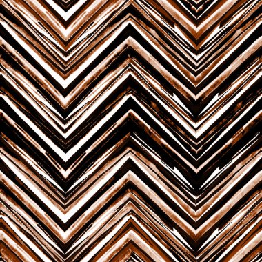 Soyut suluboya kusursuz desen. Geometrik modern tarzda sanat eserleri. Zig Zag. Çağdaş. Yüzey tasarımı.