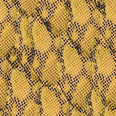 Elle çizilmiş yılan benekleri ile yaratıcı kusursuz desen. Kumaş tasarımı için soyut hayvan dokusu. Vahşi yaşam soyut tasarımı.