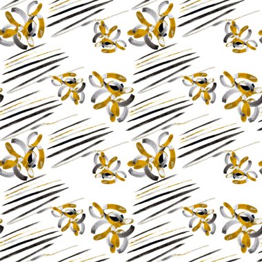 Güzel, parlak soyut elementlerle, yaratıcı, kusursuz bir desen. Her türlü tasarım için altın dokular. Suluboya soyut arkaplan. Çağdaş sanat. Moda modern tarzı.