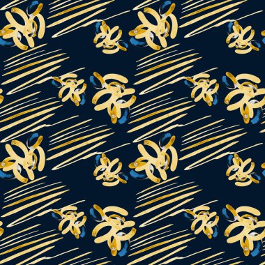 Güzel, parlak soyut elementlerle, yaratıcı, kusursuz bir desen. Her türlü tasarım için altın dokular. Suluboya soyut arkaplan. Çağdaş sanat. Moda modern tarzı.