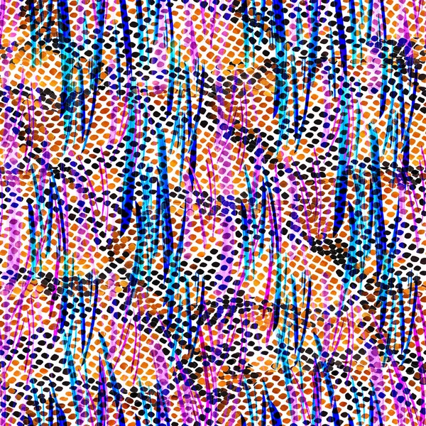Kreatív Zökkenőmentes Minta Kézzel Rajzolt Kígyófoltokkal Absztrakt Állati Textúra Szövet — Stock Fotó