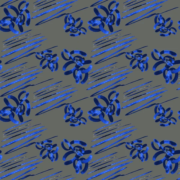 Δημιουργική Αδιάλειπτη Μπλε Μοτίβο Όμορφα Φωτεινά Αφηρημένα Στοιχεία Πολύχρωμη Υφή — Φωτογραφία Αρχείου