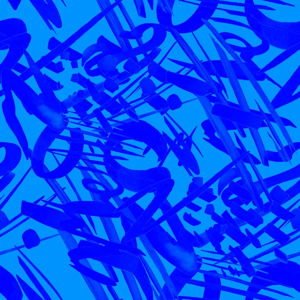 Creatief Naadloos Patroon Met Prachtige Heldere Abstracte Elementen Monochrome Textuur — Stockfoto