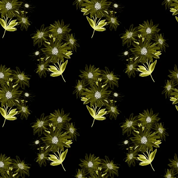 Patrón Sin Costura Floral Con Hermosas Manzanillas Florecientes Estampado Flores — Foto de Stock