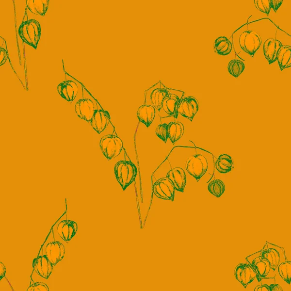 Όμορφη Απρόσκοπτη Μοτίβο Ακουαρέλα Φθινοπωρινό Μπουκέτο Κλαδια Φυσιας Φυσική Φθινοπωρινή — Φωτογραφία Αρχείου