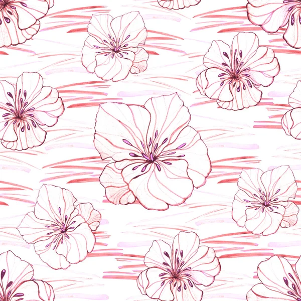꽃무늬가 분없는 아름다운 무늬를 가지고 꽃무늬 — 스톡 사진