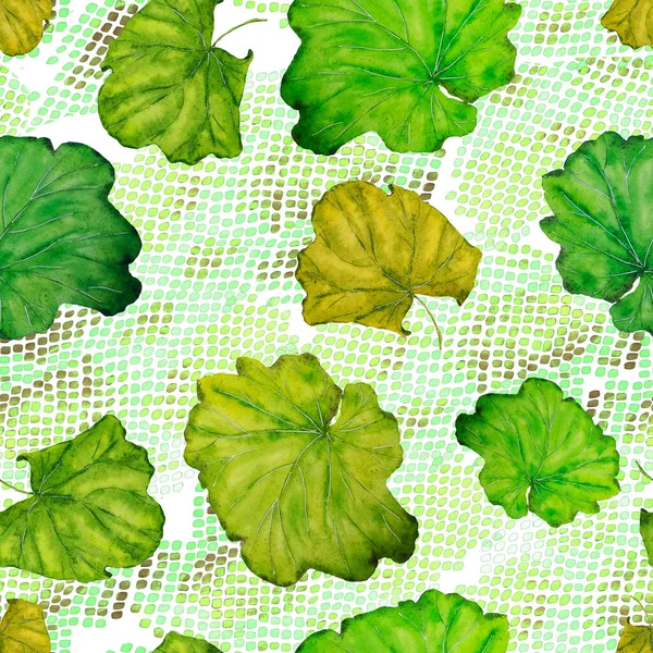 Padrão Sem Costura Decorativo Abstrato Com Aquarela Folhas Tropicais Sobre — Fotografia de Stock