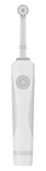Cepillo de dientes eléctrico gris producto de higiene bucal — Vector de stock