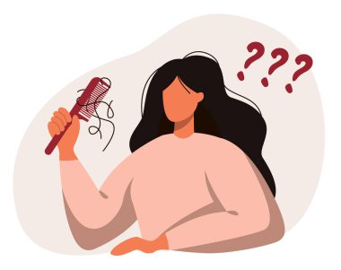 Taraklı kadın karakter saçlarını kaybediyor..