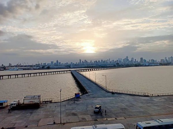 Blick Vom Hafen Auf Mumbai City — Stockfoto