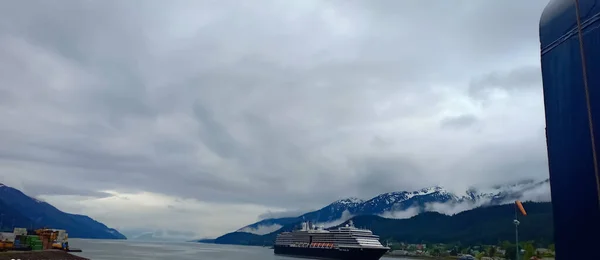 Montañas Océano Crucero Una Vista Desde Alaska — Foto de Stock