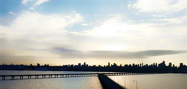 Mumbai City Ein Blick Vom Mumbai Pier — Stockfoto