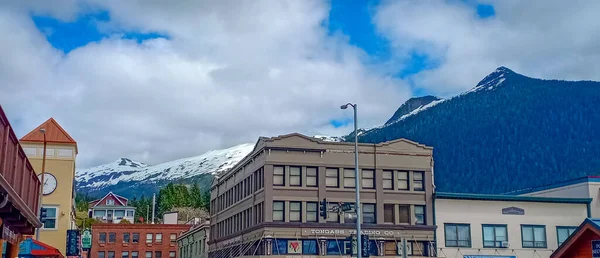 Góra Miasto Ketchikan Alaska — Zdjęcie stockowe